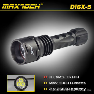 Maxtoch-DI6X-5 3 * Cree 3000LM Waterpoof T6 taktische Taschenlampe